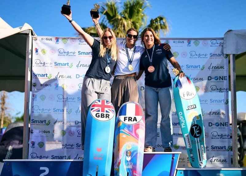 Lauriane Nolot décroche un troisième titre de Championne d’Europe de kitefoil !
