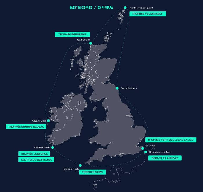 Map Course des caps 2025